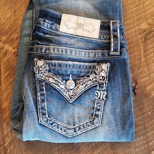 Women's Miss Me Signature Crop Jeans.